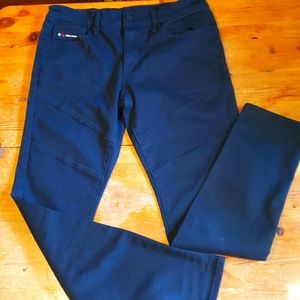 Slim Fried Denim Black Pants 32 x 32